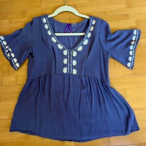 Seraphine floral embroidered babydoll nursing/ maternity top by Seraphine US 8